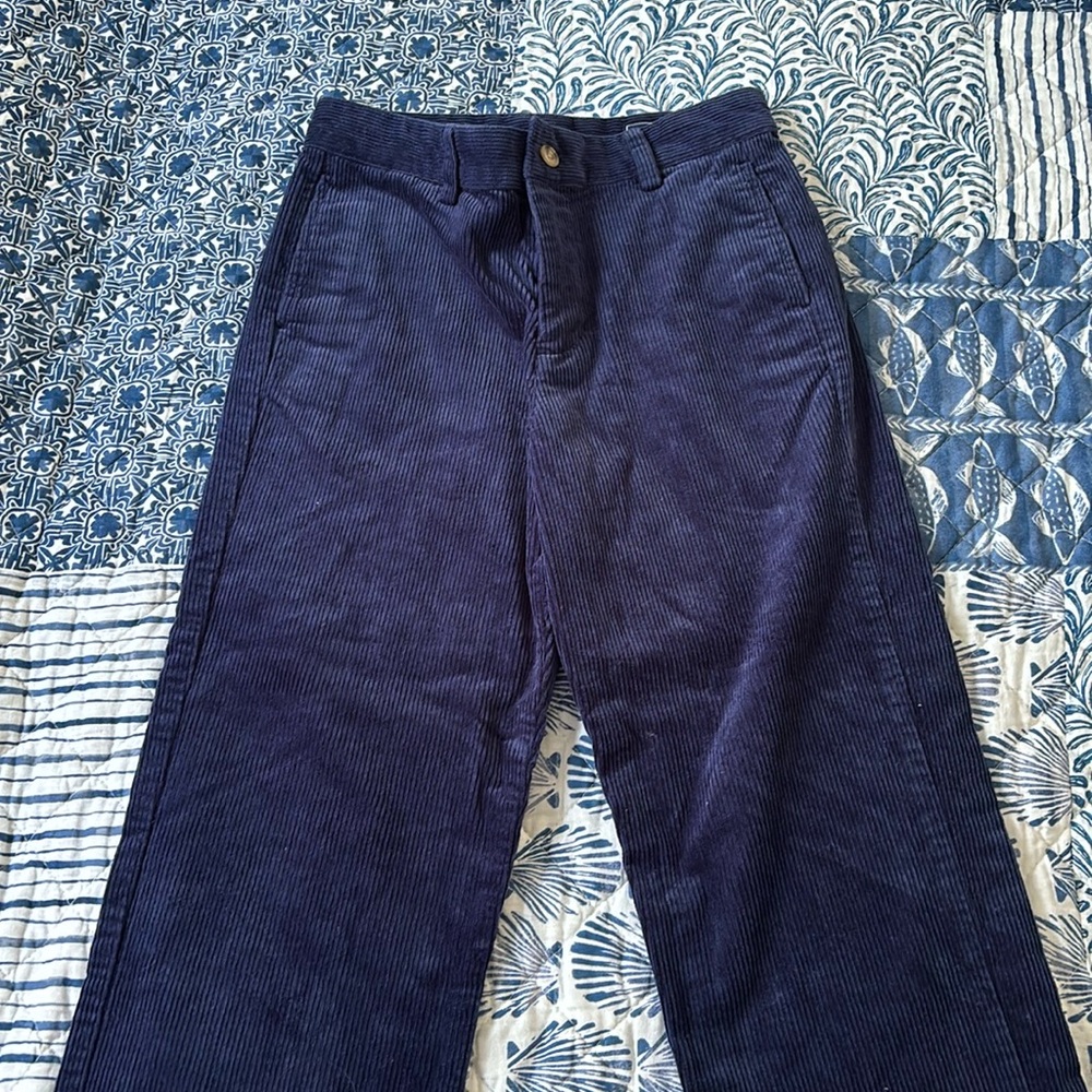 Vineyard Vines youth corduroy navy formal pants